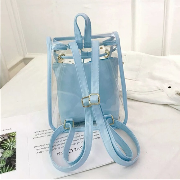 Last one! Baby blue transparent clear bag purse - Picture 4 of 6